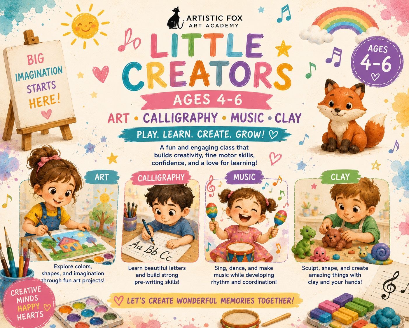 Summer Little Creators class poster